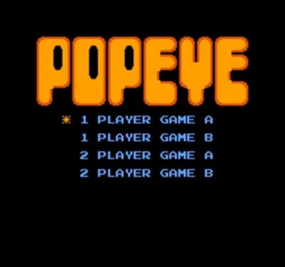 ROMGame Popeye Régió Ingyenes 8 Bites Játék Kártya 72 Pin-Videó, Játék, Játékos