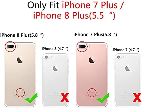 SmoBea Kompatibilis az iPhone 7 Plus Esetben, iPhone 8 Plusz Esetben Arany Szív Mintával, Lágy, Folyékony