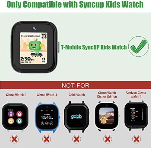 2 Csomag Kompatibilis Syncup Gyerekek Nézni képernyővédő fólia, Nehéz PC Összességében védőtok Lökhárító