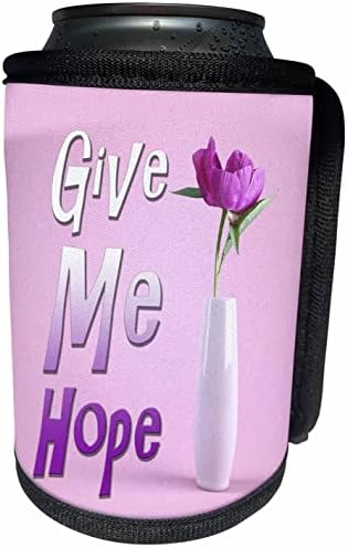 3dRose Kép a Szavakat Add Nekem a Reményt, Rózsaszín, Lila Virág - Lehet Hűvösebb Üveg Wrap (cc_356665_1)