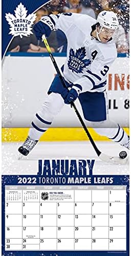 TURNER SPORT Toronto Maple Leafs Auston Matthews 2022 12X12 Játékos Fali Naptár (22998012115)