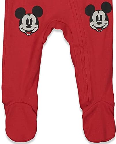 Disney Mickey Egér Baba 2 Csomag Zip Fel Sleep N' Play Overallt Újszülött Csecsemő