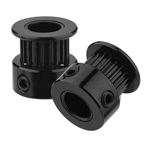 6 mm Szélességű 5db Fekete Időzítés Csigát, 2GT Öv Csigát, 3D Nyomtató a 3D-s Nyomtatók(20 Fogak Belső,