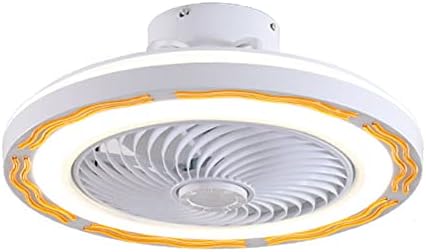 TAIYYLU 19.6 Kerek süllyeszthető Mennyezeti Ventilátor, Lámpák, Modern Szabályozható LED Alacsony Profil