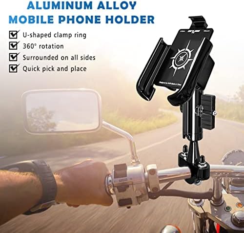 GUB Alumínium Kerékpár Telefon Mount Kormány - nagy teljesítményű Motorkerékpár Telefon Csatlakoztatási