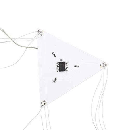 DIY Kit 10mm RGB LED Villogó Lámpa Gradiens Színű Dekoratív Világítás