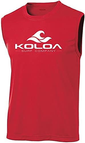 Koloa Surf Klasszikus Hullám Logó Nedvesség Wicking Ujjatlan T-Shirt. Méretek: XS-4XL