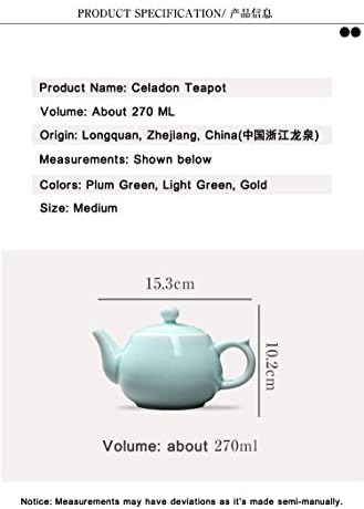 Celadon Teáskanna,Jade Zöld Porcelán Teáskanna,kung-fu Tea Evőeszközökkel,teaszertartás,4 Választható