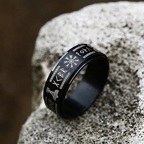 Északi Viking Rúna Spinner Fidget Zenekar Gyűrű a Szorongást, Enyhíti a Stresszt, a Férfiak, Nők, Fiúk