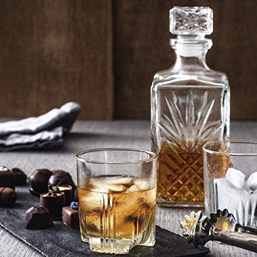 Elegáns Whiskys Üveget, Majd Pohár Készlet, Kristály, Üveg Palack, 6 Whiskys Poharat, a Bourbon Whisky