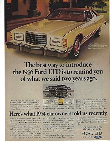 1976 Eredeti Magazin Nyomtatás Hirdetés 1 Ford LTD Landau