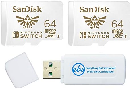 SanDisk Nintendo Kapcsoló 64 gb-os SD Kártya (2db) Működik, Nintendo Kapcsoló OLED Modell (SDSQXAT-064G-GNCZN)