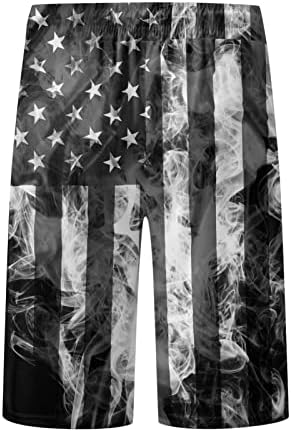 Alkalmi Board Rövidnadrágok Férfi Amerikai Zászló Nyomtatás Divat Strandcuccot fürdőruhát Nadrág Gyors