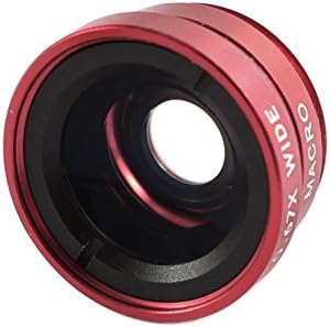 Qtqgoitem Fish Eye 0.67 Széles Látószögű Kamera, Mobiltelefon Makró Lencse, 2 Db Piros (modell: eb9 b3d