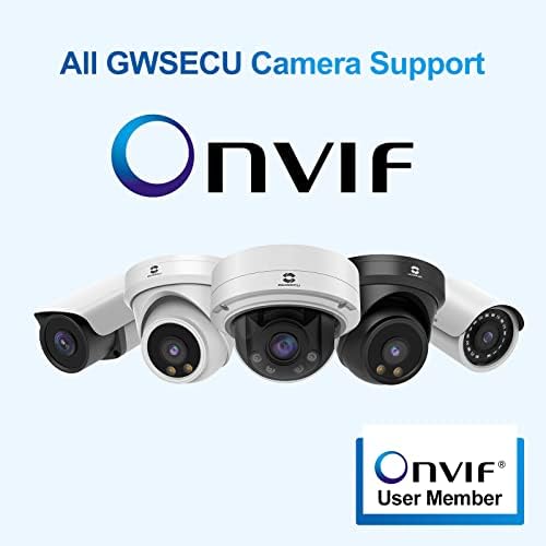 GWSECU 3MP PoE Biztonsági IP Bullet Kamera Emberi Érzékelés Kültéri/Beltéri, Vezetékes Videó Megfigyelő