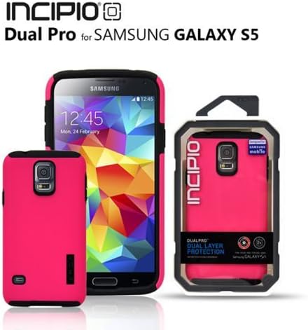 Eredeti Incipio DualPro Dual Layer Védőtok Samsung Galaxy S5 (Rózsaszín/Fekete)