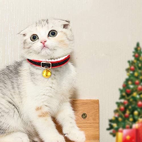Hemobllo Karácsonyi pet Supplies 2db Piont Minta Pet Gallér Íj Gallér Nyaklánc Kreatív Csengő Nyakán Lánc