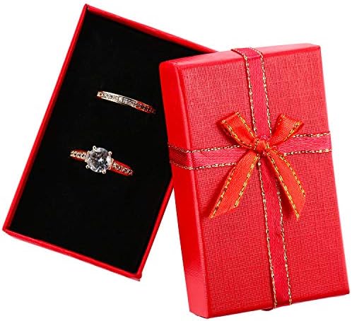 Pangda 12 Db Karton Gyűrű Ajándék Ékszer Doboz Doboz Csomag Esetében a Karácsony, Valentin Nap, Nyaklánc,