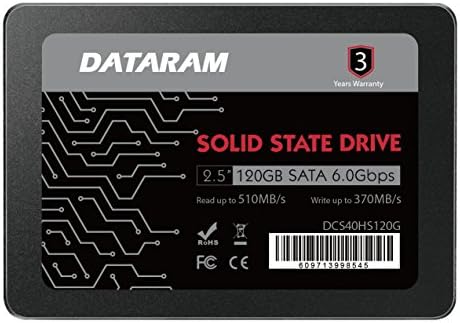 Dataram 120GB 2,5 SSD Meghajtó szilárdtestalapú Meghajtó Kompatibilis BIOSTAR Racing B150GT3