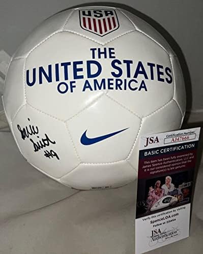 Sophia Smith USWNT aláírt Fehér Nike Csapat AMERIKAI Futball-Labda dedikált 2 TÁRSASÁGGAL - Dedikált Futball-Labdák