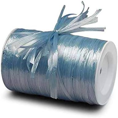 Pasztell Kék Pearlized Raffia Szalag - 1/4 x 100 yd - DIY Haza Projektek - Ajándék Csomagolás - Parti