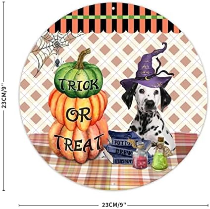 Halloween Boszorkány Kutya-Bivaly Ajtó Fogas Csokit Vagy Csalunk Halloween Boszorkány Fém Jelek Halloween
