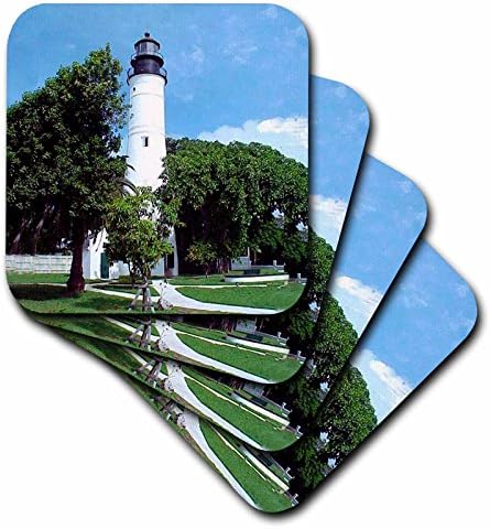 3dRose Key West-i Világítótorony - Kerámia Alátétek, set, 4 , set-a-4-Kerámia, Változik