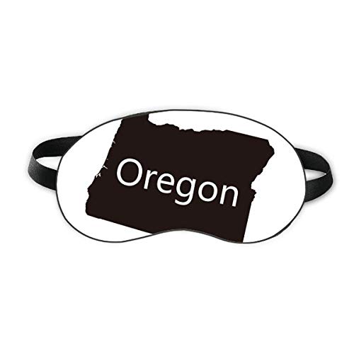 Oregon Az Egyesült Államok Térkép Aludni Szem Pajzs Puha Este Kendőt Árnyékba Borító