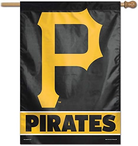 WinCraft MLB Pittsburgh Pirates 28x40 Függőleges Banner, Egy Méret, a Csapat Színe