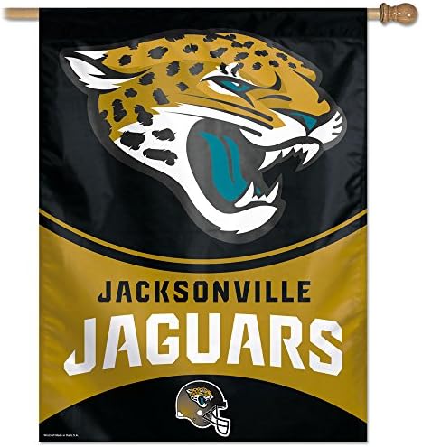 Jacksonville Jaguars Zászló Függőleges 27X37 Kültéri Ház Zászló