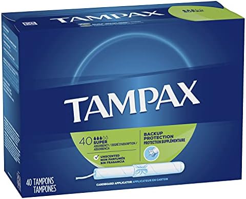 Tampax Szuper Nedvszívó Műanyag Tampon, 0.67 lb, 40 Szám