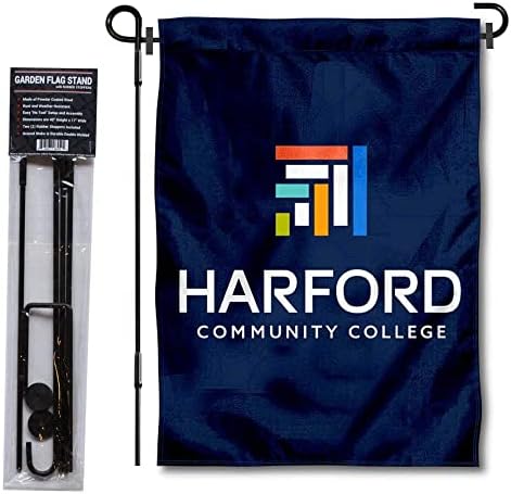 Harford Főiskola Harci Baglyok Wordmark Logó Kert Zászló, illetve Lobogó Álljon Rúd Tartóját Készlet