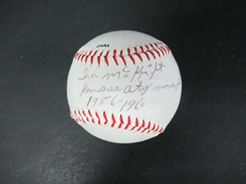 Ira McKnight (KC Uralkodók) Aláírt Baseball Autogramot Auto PSA/DNS AK24818 - Dedikált Baseball