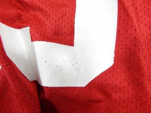 2009-ben a San Francisco 49ers Ahmad Brooks 55 Játékban Használt Piros Gyakorlat Jersey-XL 4 - Aláíratlan