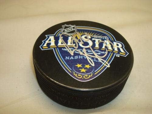 Dustin Byfuglien Aláírt All Star Game Jégkorong Dedikált 1A - Dedikált NHL Korong