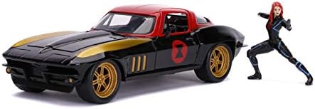 Jada 1:24 Fröccsöntött 1966 Chevy Corvette Stingray a Fekete Özvegy Ábra