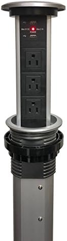 Electriduct Motoros Kihúzható Pop-Up Pult Energia Központ 3 AC Üzletekben + 2 USB Töltő (2.1 Amp Gyors