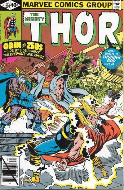 Thor 291 VG ; Marvel képregény | Közvetlen Kiadás Odin Zeusz