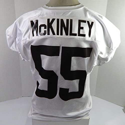2021 Cleveland Browns Takkarist McKinley 55 Játék Kiadott Fehér Gyakorlat Jersey 2 - Aláíratlan NFL Játék
