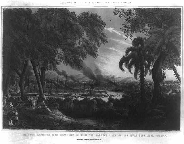 HistoricalFindings Fotó: Perry Kapitány Növekvő A Tabasco Folyó, Június 15, 1847