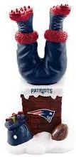 New England Patriots Chimey Lábak Santa BobbleLegs Bólogatós NFL