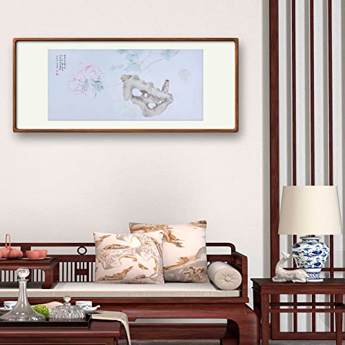 Magnolia Virág, Madár Taihu Kő Kínai Festészet Kézzel Festett Alkotás Wall Art Keleti Ecset, Festék Mossa