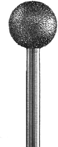B100 a 80 - As Gyémánt Bur (Made In USA) - Kerek Labda - Kb Fej Átmérő 7mm - 1/8 Szár
