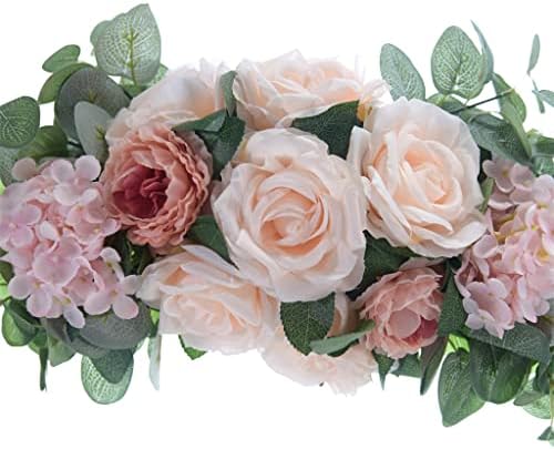 Vastag Esküvői Boltív Szimuláció Virág, Dekoráció, Virág, Koszorú Ajtó Szemöldök Ajtó Dekorációs Selyem