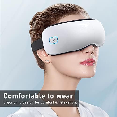 Szem Masszírozó Fűtött Bluetooth Szem massger a migrén a Zene, 360° - ban illeszkedik, majd 180° Összecsukható