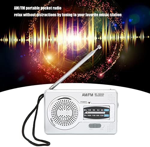 Hordozható AM/FM Rádió Multifunkcionális elemes Mini Pocket Radio Ajándékok Ideális Ajándék