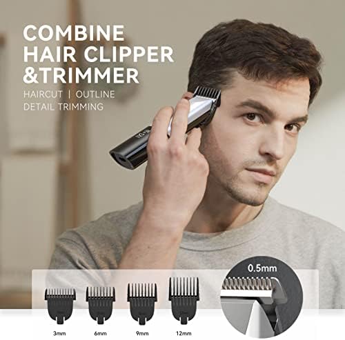 unibono Haj Trimmer, a Férfiak a Digitális Kijelző,Deluxe Multifunkciós Elektromos Trimmer 0, 5 mm-es