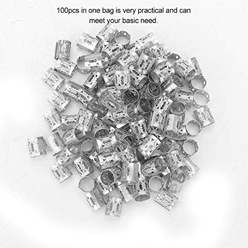 Haj Zsinór Mandzsetta, 100 Állítható Haj Zsinór Gyöngyök Gyűrűk Mandzsetta Hajú Szépség Dekorációs Eszköz