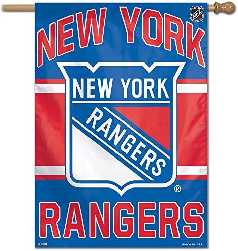 WinCraft NHL New York Rangers 01523014 Függőleges Zászló, 27 x 37, Fekete