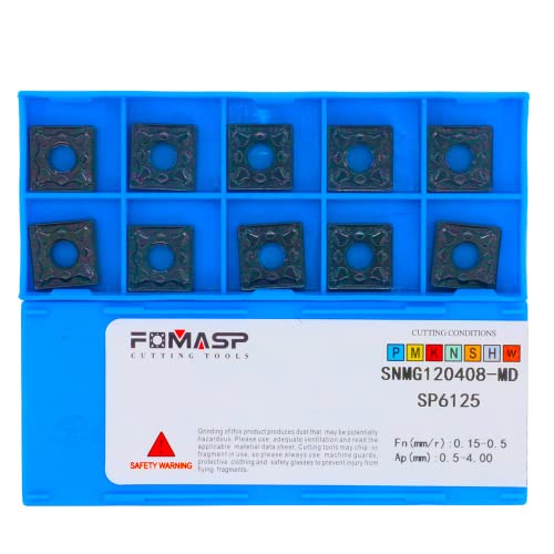 FomaSP CNC-Karbid Esztergálás-Lapkák a fémforgácsolási SNMG432/SNMG120408-PM-A forgácstörőPM alkalmas